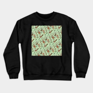 Lumberjack Tattoo Pattern Crewneck Sweatshirt